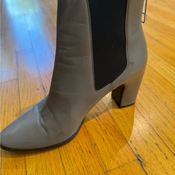 Balenciaga booties gray zipper accent (slip on) Beatle boots! 40